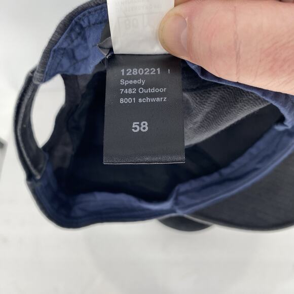 Mayser Speedy Cotton Cap With UV Protection Adjustable Back Black - Picture 7 of 8